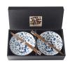 Μπολ σε σετ με chopsticks MANEKI CAT BLUE MIJ 400 ml 2 τμχ