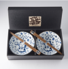 Μπολ σε σετ με chopsticks MANEKI CAT BLUE MIJ 400 ml 2 τμχ