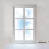 Διακοσμητικό φωτιστικό WINDOW #3 90 x 57 cm, λευκό, από ξύλο/ακρυλικό, Seletti