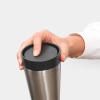 Κούπα θερμός MAKE & TAKE 200 ml, σκούρο γκρι, ατσάλι, Brabantia