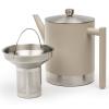 219401 6 cajova konvice s infuzerem minuet cylindre 1 2 l taupe nerezova ocel bredemeijer
