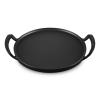223572 venkovni panev na pizzu bbq 35 cm cerna litina le creuset