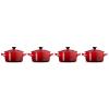 224922 4 zapekaci misa 10 cm 250 ml sada 4 ks cerise kamenina le creuset
