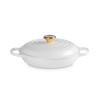 223980 5 kastrol signature 26 cm 2 2 l white litina le creuset